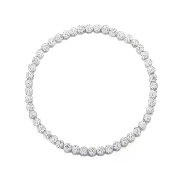 Baseball Rhinestone Beaded Chain Necklace Adjustable Bling Ice Collection Gift - Picture 2 of 8